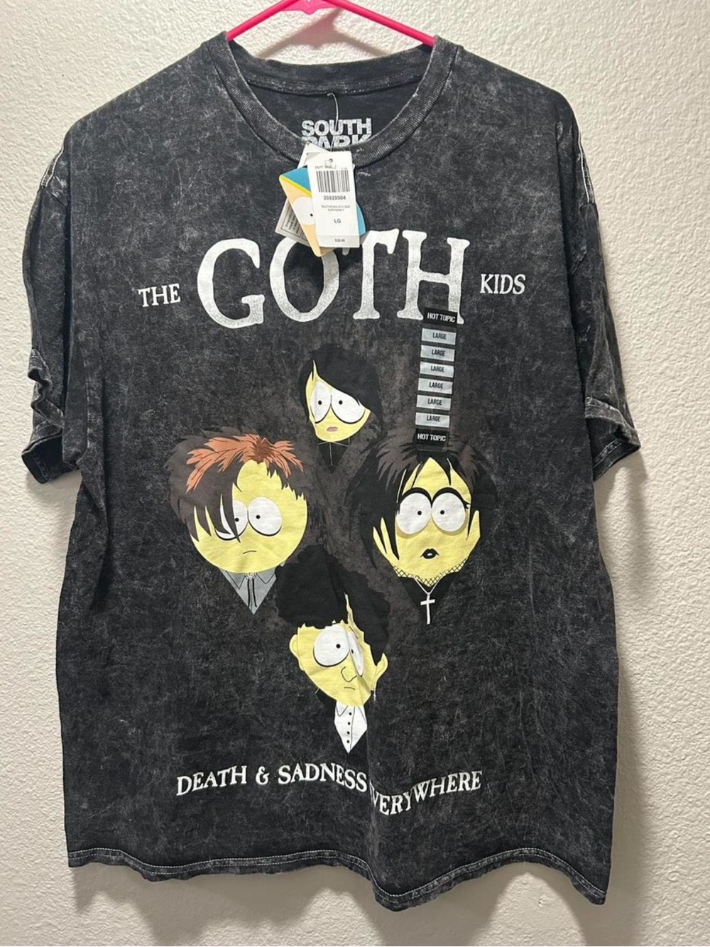 South Park Black 'The Goth Kids' Graphic Tee New With Tags!